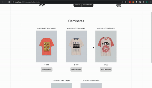 ReactJS - Ecommerce